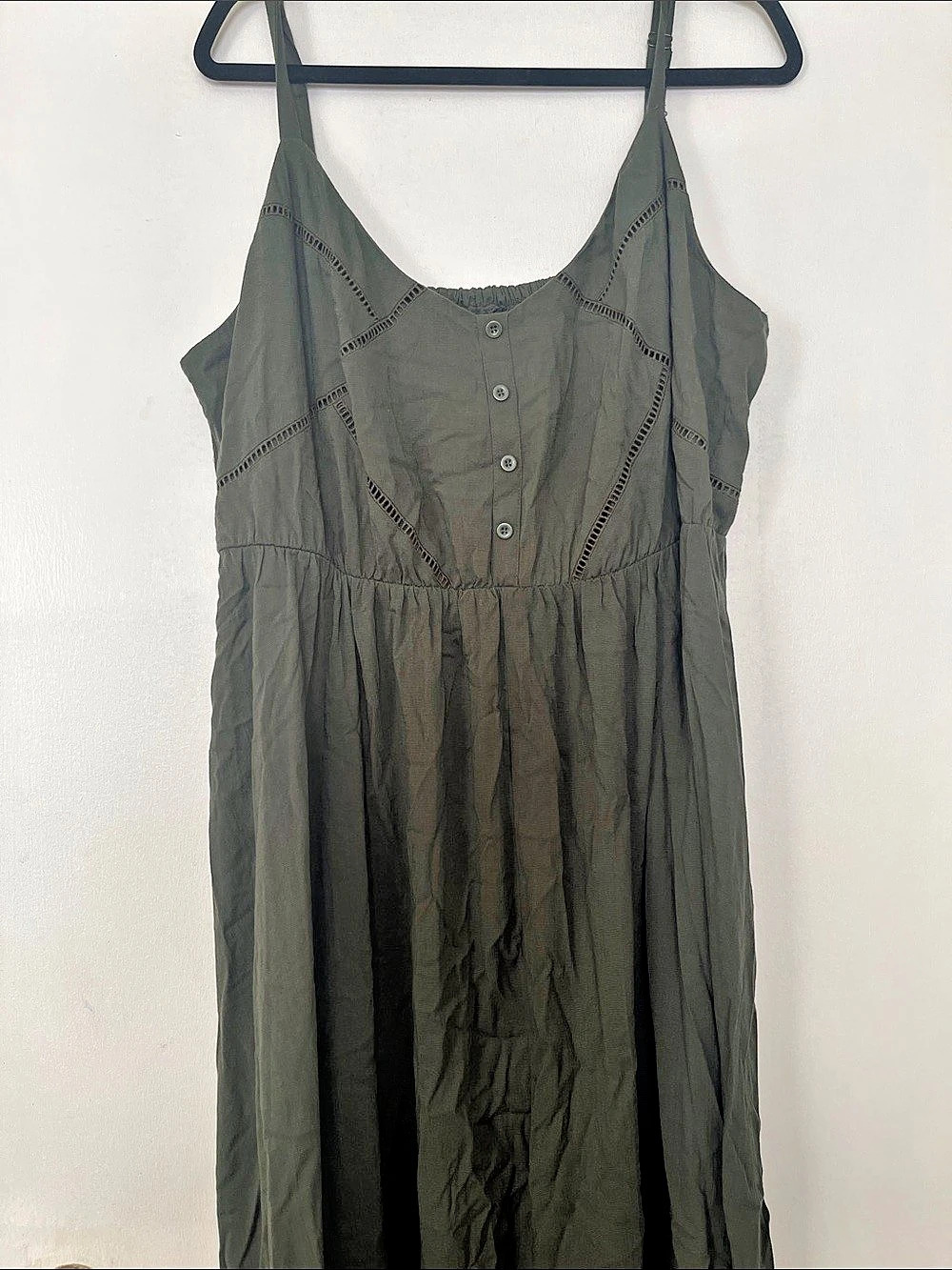 TORRID Olive Maxi Dress Like New